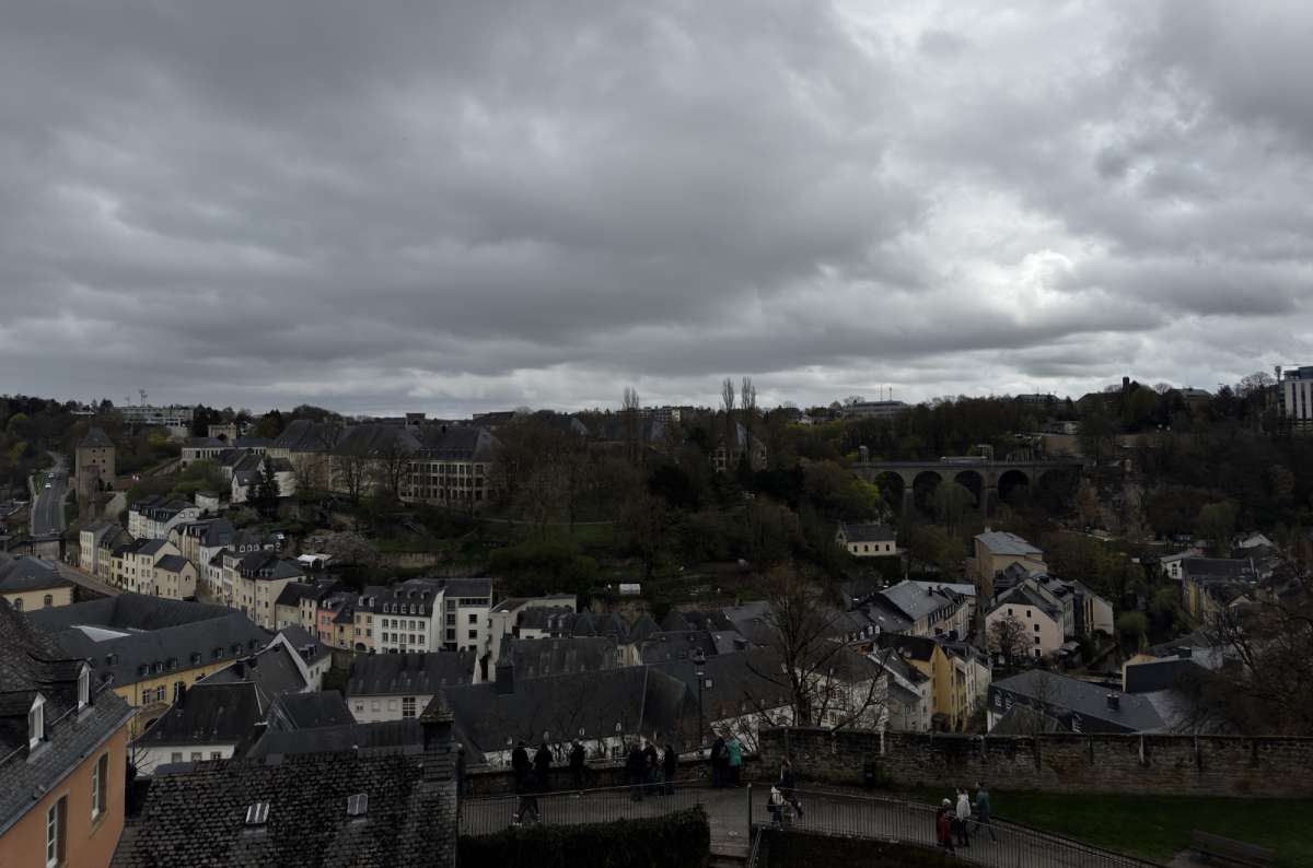The rooftops of the Grund lower town along the Alzette river, Luxembourg City, Luxembourg, photo by Next Level of Travel