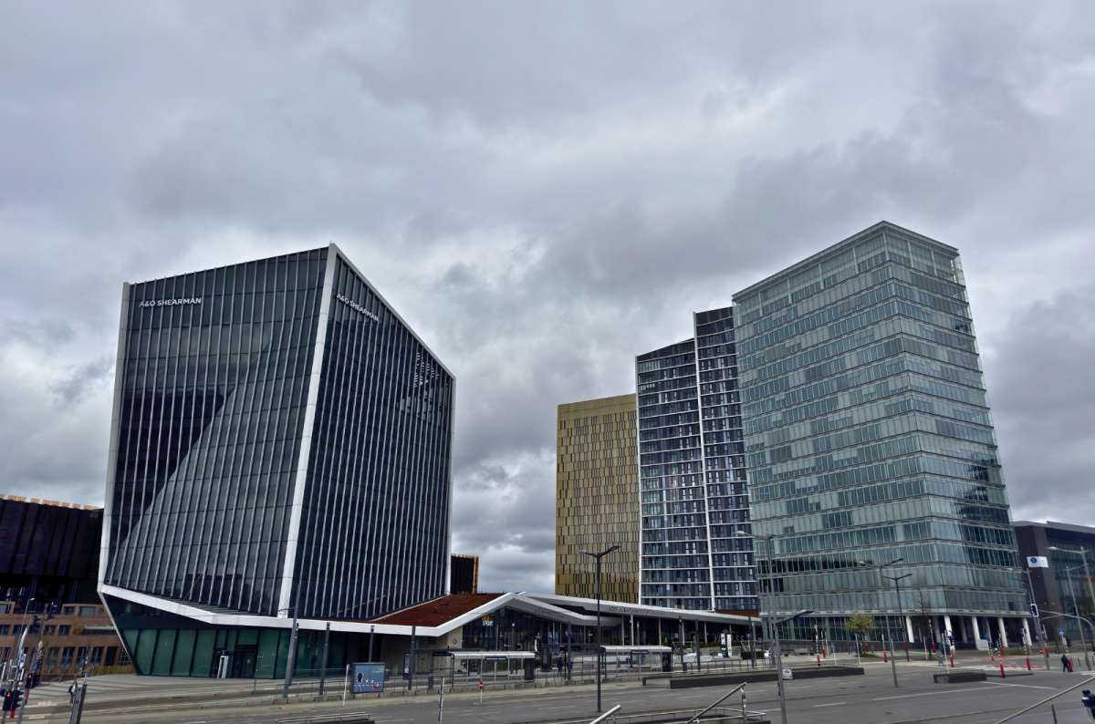Modern office towers and business district skyline in Kirchberg, Luxembourg City, Luxembourg, photo by Next Level of Travel