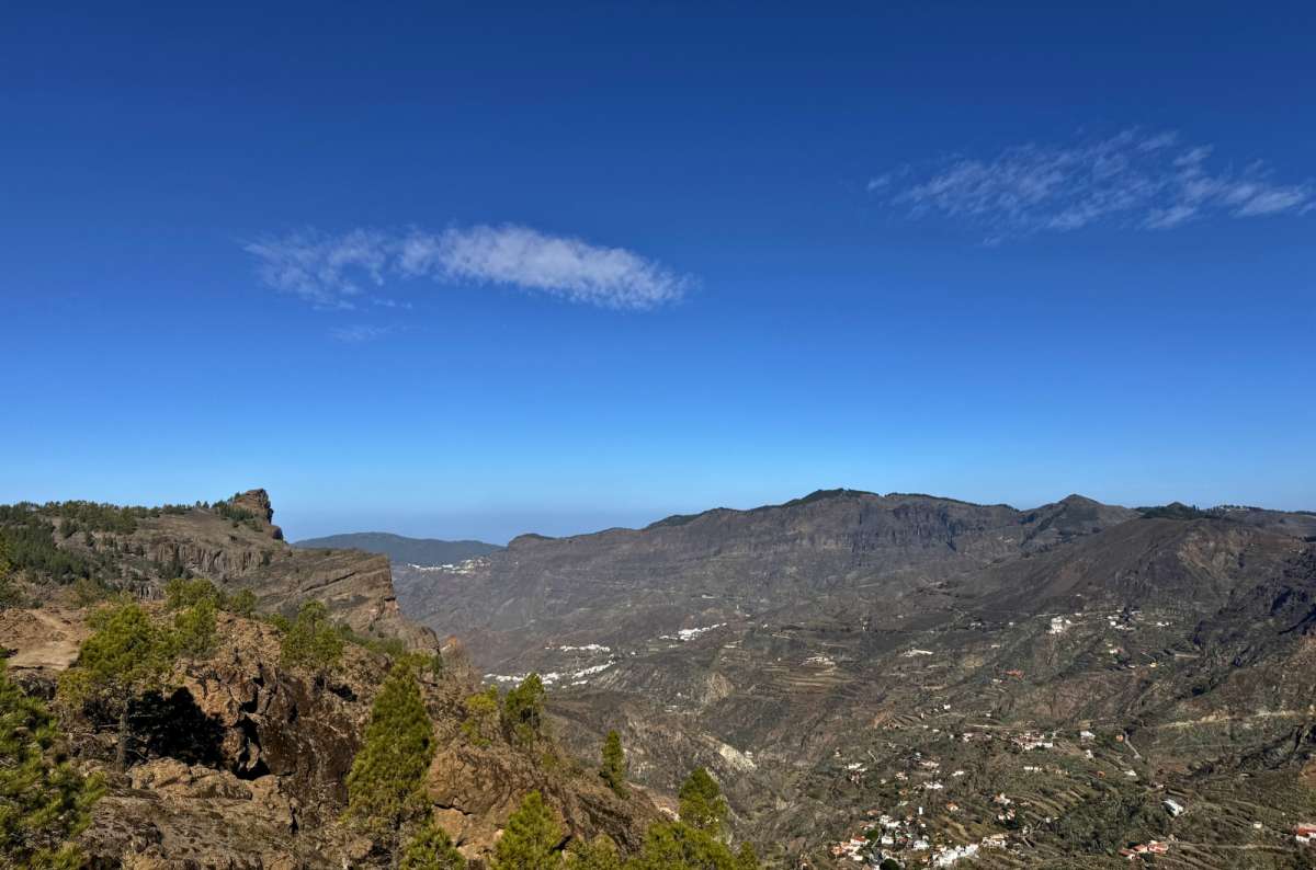 View of Roque Nublo and the surrounding mountains of central Gran Canaria, Spain, photo by Next Level of Travel