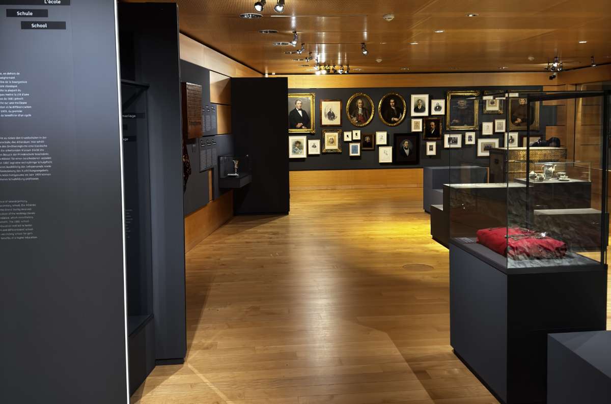 A gallery of historical displays inside a Luxembourg City museum, Luxembourg City, Luxembourg, photo by Next Level of Travel