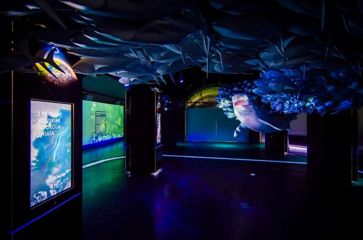 a photo of the interior and exhibition at Hydropolis, Wroclaw, Poland