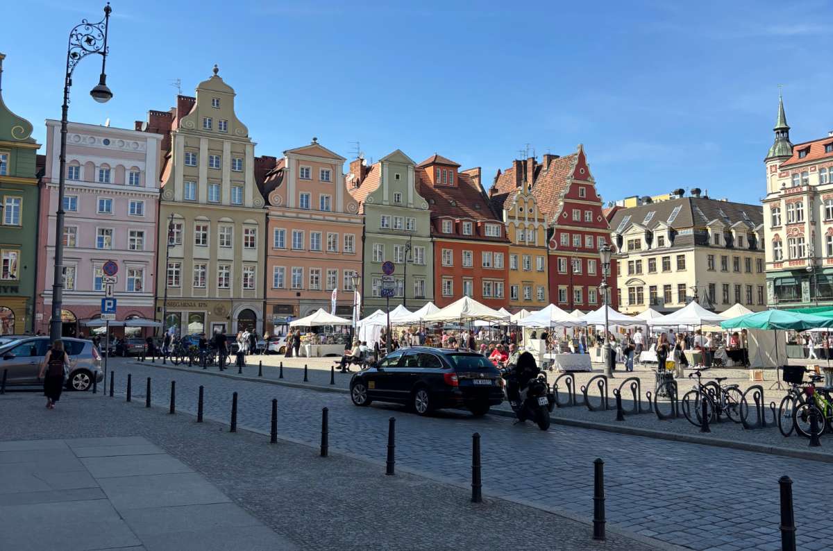 a photo of the main square outside of the Pan Tadeusz House, Poland, photo by Next Level of Travel