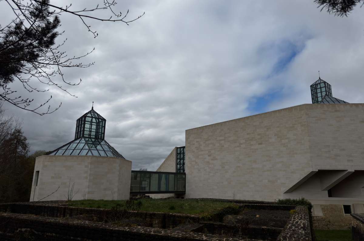a photo showing the amazing exterior of MUDAM in Luxembourg, a photo by Next Level of Travel