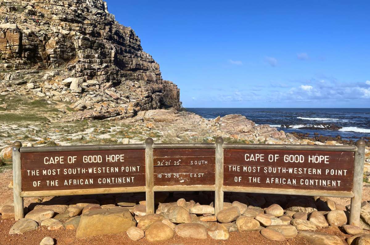 Cape of Good Hope sign at the southwestern tip of the African continent, Cape Peninsula, Cape Town, South Africa, photo by Next Level of Travel