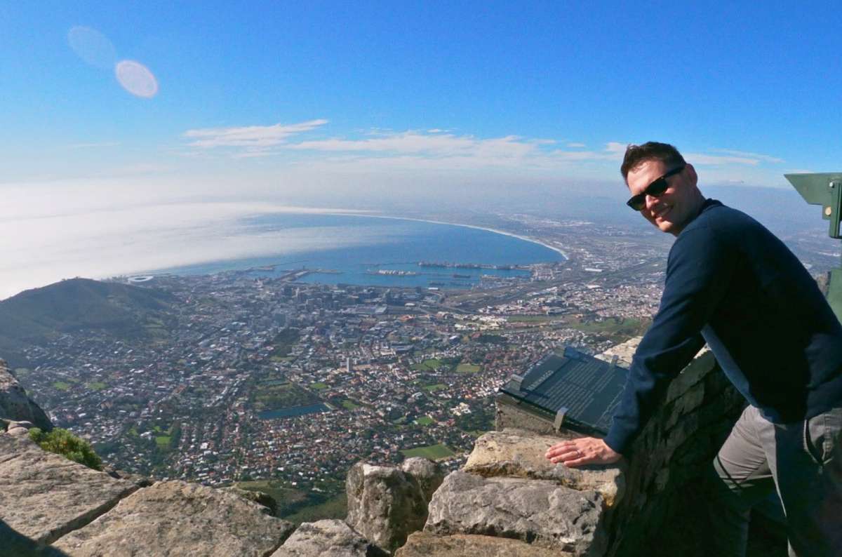 View of Cape Town from the top of Table Mountain, South Africa, photo by Next Level of Travel