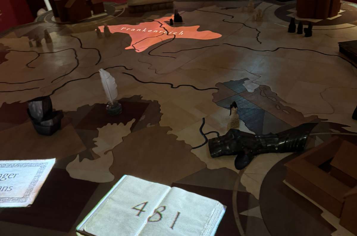 A photo showing an interactive media display inside the Deutschlandmuseum in Berlin, Germany, a photo by Next Level of Travel