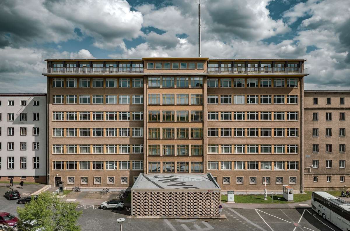 A photo showing the facade of the Stasi Museum in Berlin, Germany