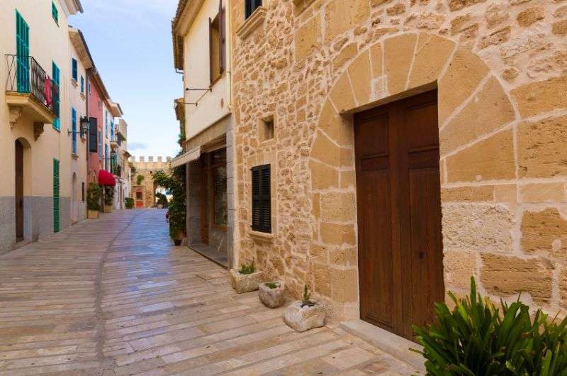 Alcudia old town aisles, Mallorca, Spain