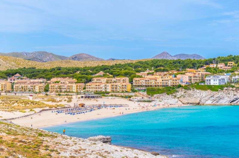 Cala Mesquida beach during sunny weather