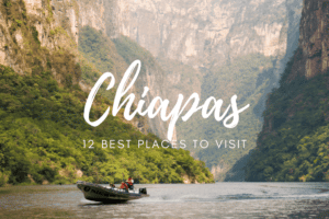 Man taking a boat trip as a Chiapas activity