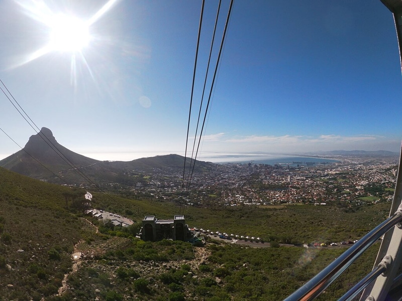 Cable line to Table Mountain 