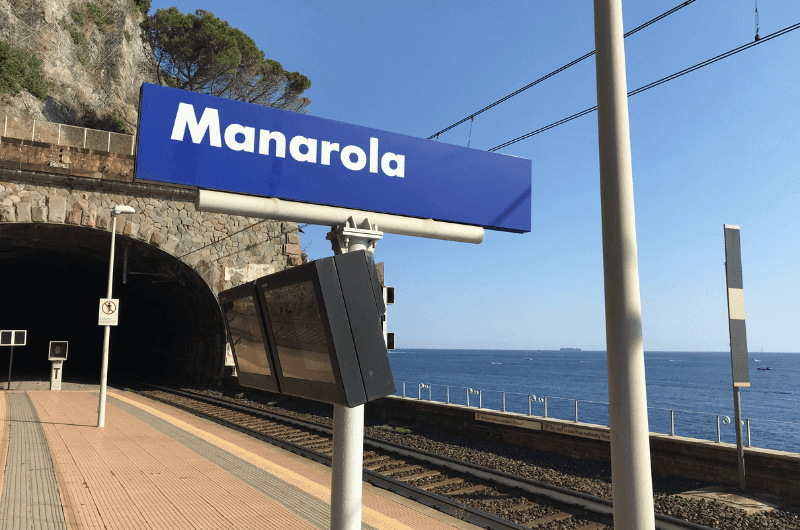 Manarola train station in Cinque Terre  