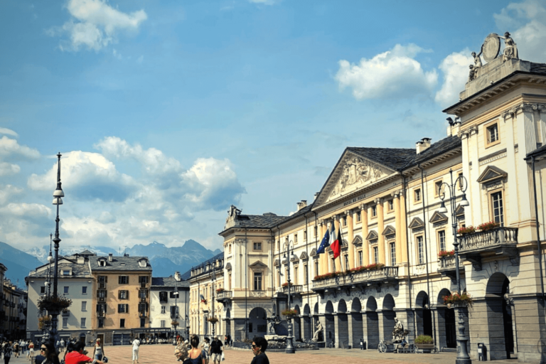 Aosta square, piazza Chanoux
