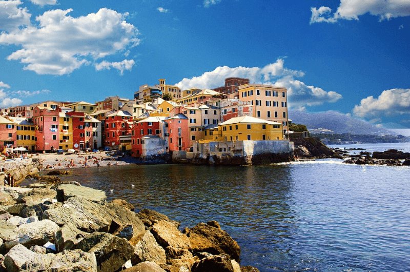 Bocadasse, Genoa, colorful houses 