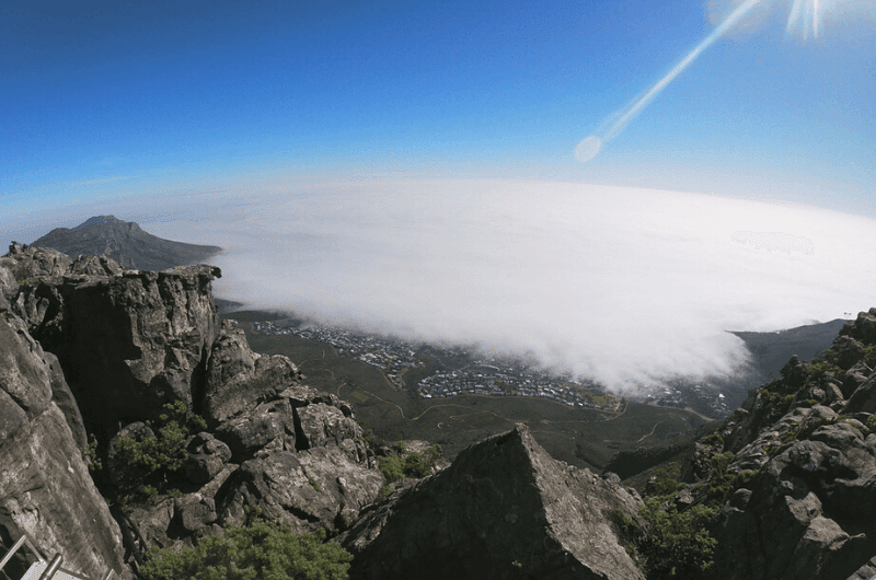 Tablecloth on Table Mountain, Cape Town 