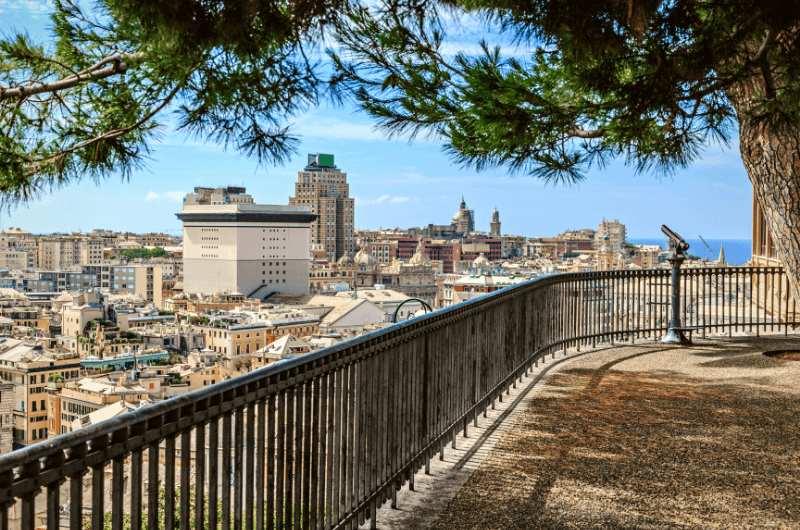Spianata di Castelletto viewing point, Genoa 
