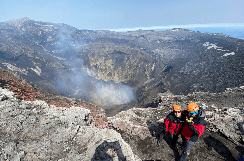 Villarica volcano, climb, ascent, Patagonia 
