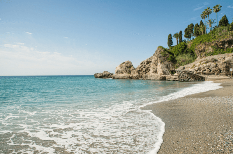 Beach in Nerja (Andalusia) 