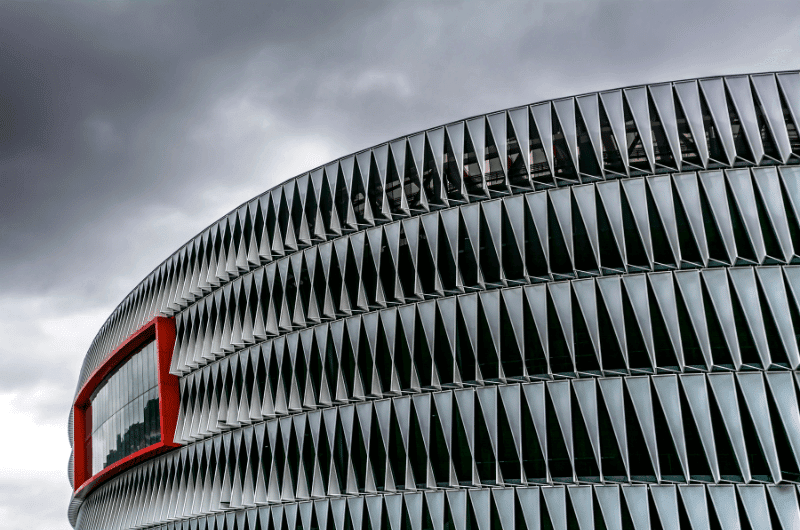 Detail of San Mames Stadium in Bilbao