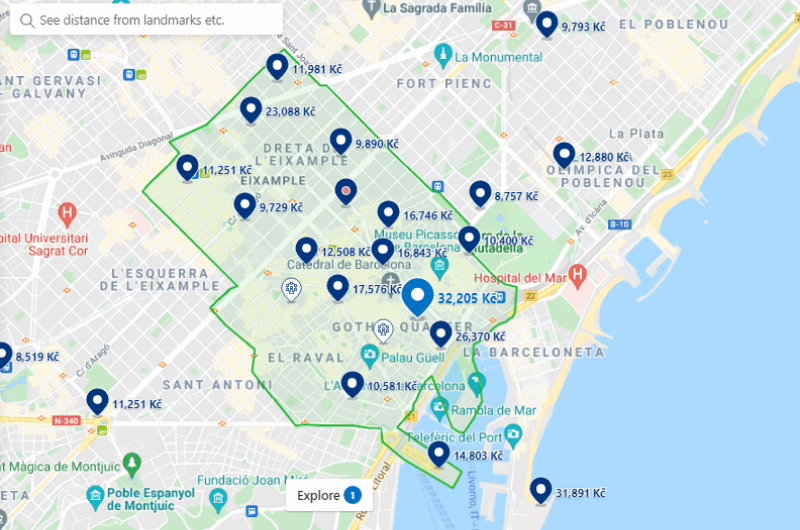 Booking a hotel in the right location: map