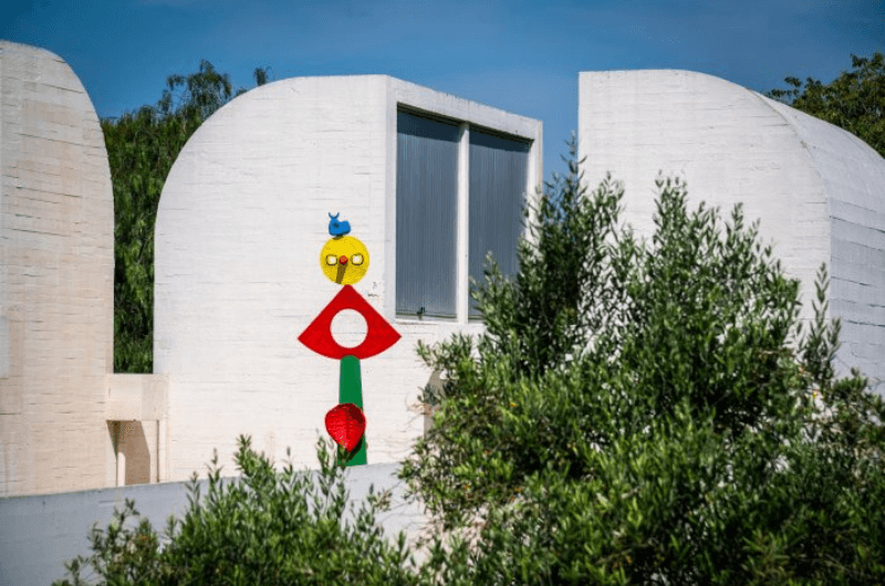 The exterior of Barcelona’s top museum, the Joan Miro Foundation 
