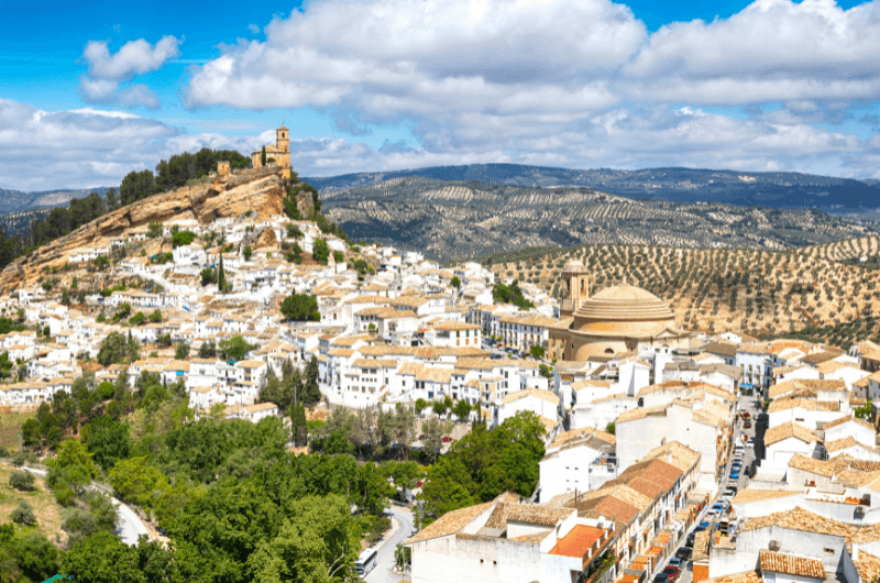 Montefrio views of the town from National Geographic viewpoint