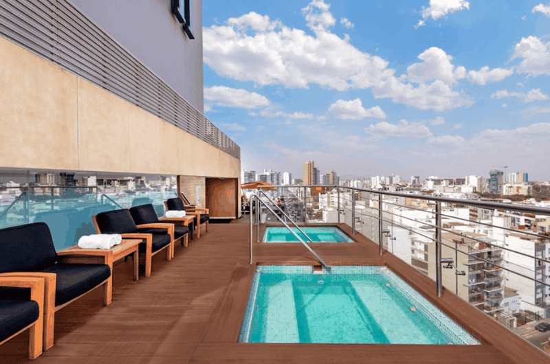 Hilton Lima Miraflores rooftop spa, best hotel in Lima 