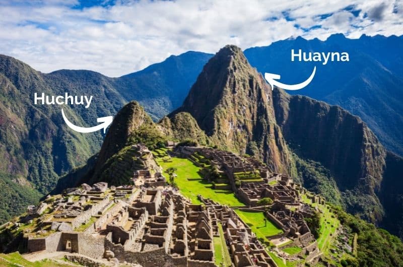 Huchuy and Huyna Mountains above Machu Picchu
