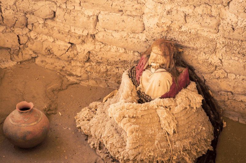Mummy from Paracas culture, Peru