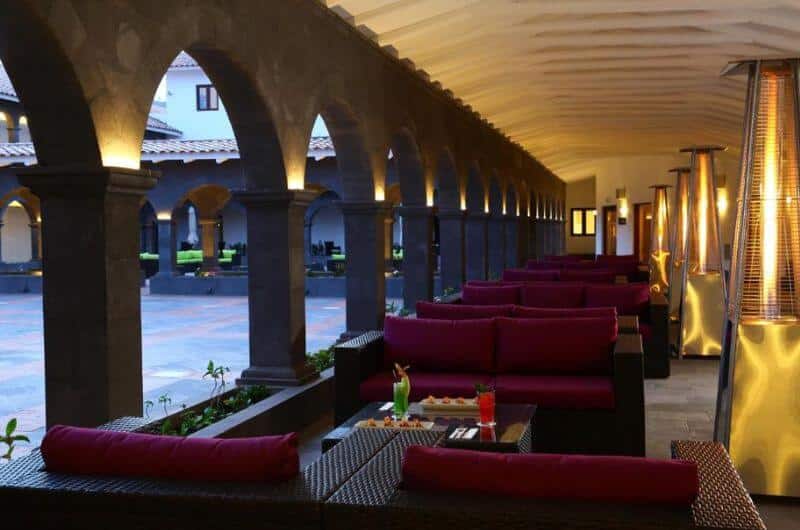 Courtyard of the Garden Inn Hilton in Cusco Peru, best hotel in Peru