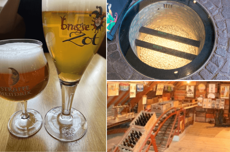 From the De Halve Maan brewery tour in Bruges Belgium 