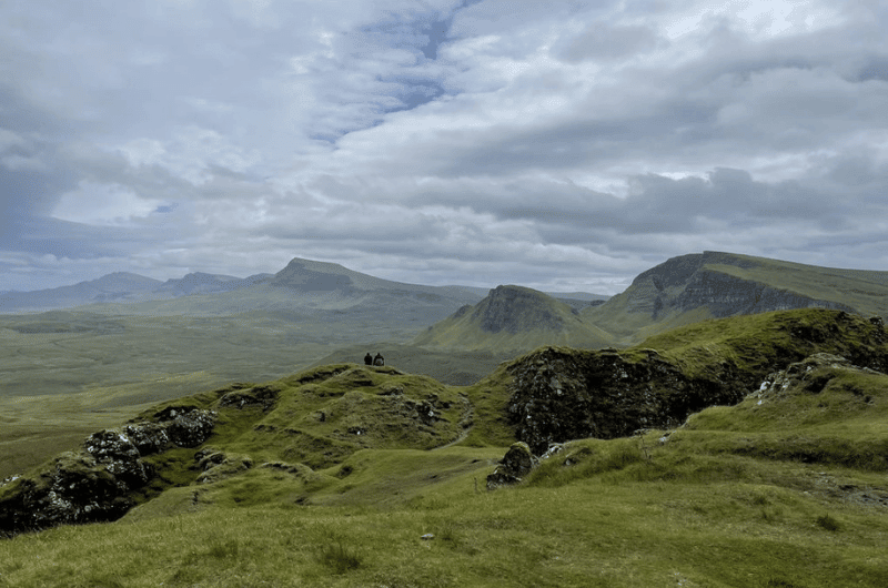 Scenery of Quiraing walk in Isle of Skye