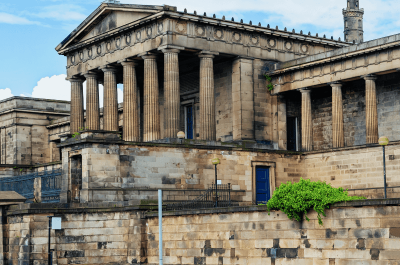 The exterior of the Surgeons’ Hall Museums in Edinburgh