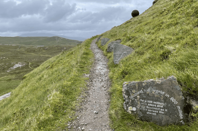 The Knockan Crag in Scotland