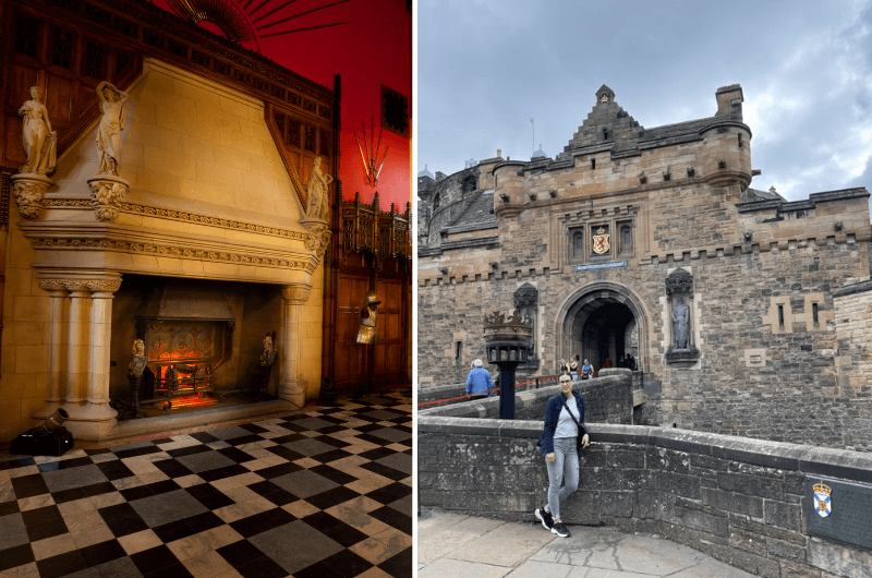Edinburgh Castle visit, interior and exterior photos
