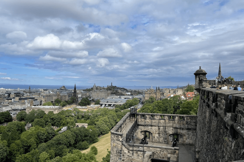 View from Edinburgh Castle over Edinburgh city