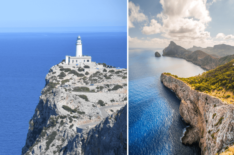 Driving to the lighthouse on Cap de Formentor Mallorca 