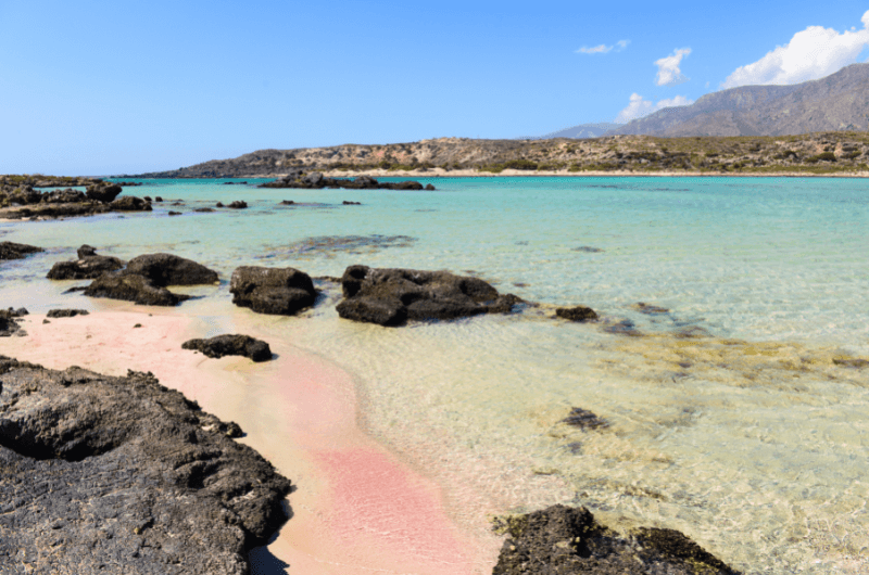 Pink Elafonisi Beach in Crete
