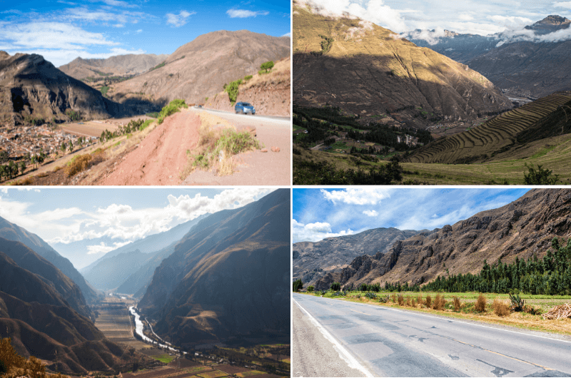 Sacred Valley views, road through Sacred Valley, Cusco, Peru