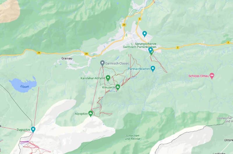 Map of day 6 Bavaria Itinerary