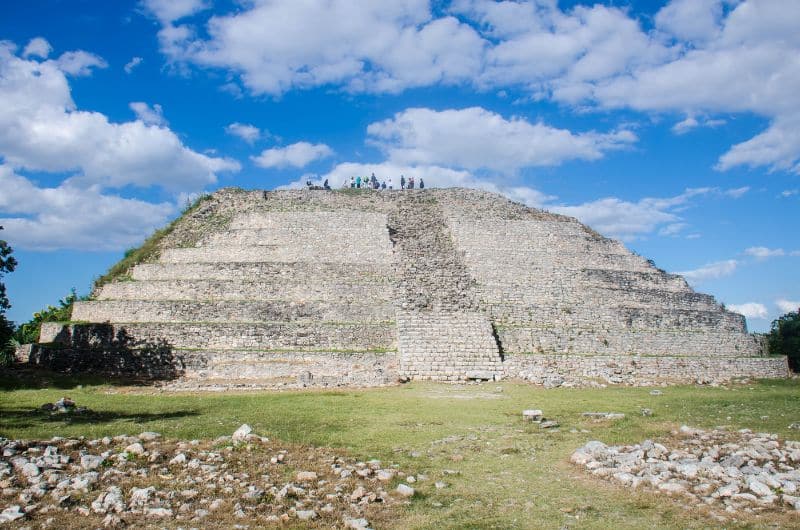 The pyramid of Kinich Kakmó in Yucatán, Mexico 