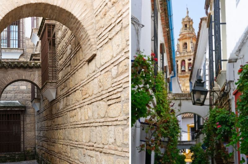 The streets of Old Town Cordoba and the Jewish Quarter in Cordoba, Andalusia