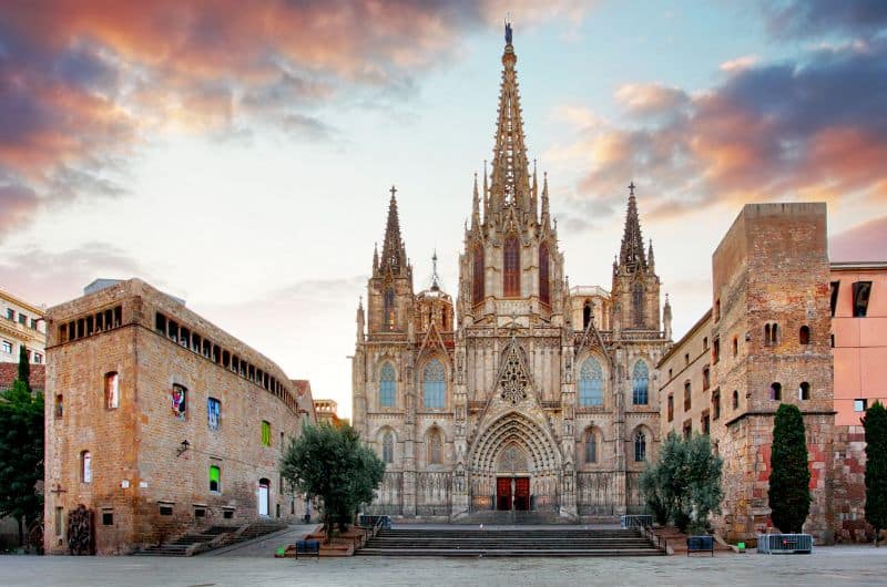 Cathedral of Barcelona—Day 1 of the Spain itinerary 