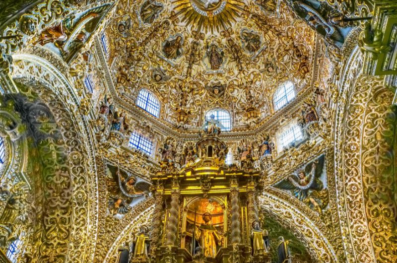 Chapel of the Rosario in Puebla—Mexico 2-week itinerary
