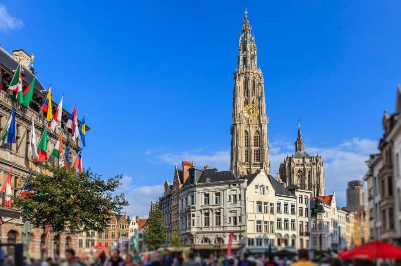 The Grote Markt in Antwerp, Belgium