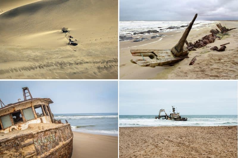Skeleton Coast in shipwrecks in Namibia