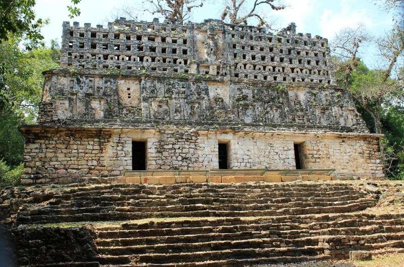 Ancient ruins in Yaxchilán, Chiapas